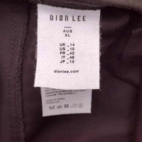 Dion Lee Black Utility Twill Pants AUS 14 UK 14 US 10 High Waist Zip Cuff NWOT - Picture 4 of 13